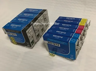 10PK Extra Hi-Yield Ink For Epson 127 WorkForce 630 635 840 845 WF3520 3540 7010 • $37.99