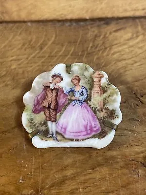 Beautiful Antique Limoges France Hand Painted Brooch • £15