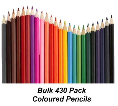 BULK 430 Pack Colour / Coloured Pencils Round Grip Art Colouring Drawing Kids • $84.43