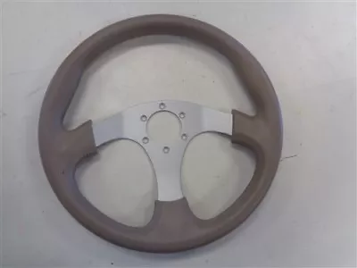 Steering Wheel Beige / Aluminum 14  No Hub Marine Boat • $49.95