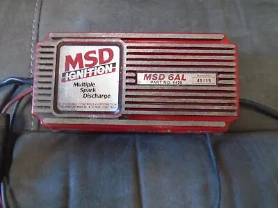 MSD Ignition Box 6AL Built In Rev Limiter PN 6420 FREE SHIPPING • $199
