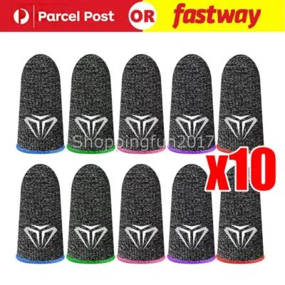 $14.60 • Buy 10 Phone Mobile Game Finger Sleeve Thumb Gloves Sweatproof Gamer PUBG Equipments