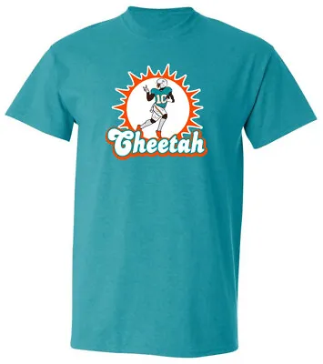 Tyreek Hill Miami Dolphins Peace Cheetah Long Short Sleeve T-Shirt • $18.99