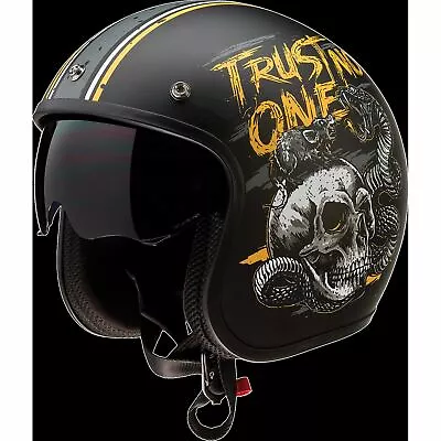 Z1r Saturn Helmet - Trust No One - Black/yellow - Xs 0104-2852 • $65.38