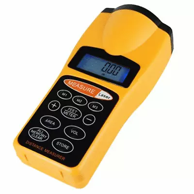 New Digital LCD Ultrasonic Distance Measure Meter Laser Pointer 386 • £25.21