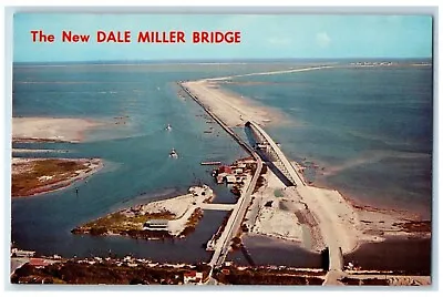 Aerial View Of The New Dale Miller Bridge Causeway Road Padre Island TX Postcard • £9.37