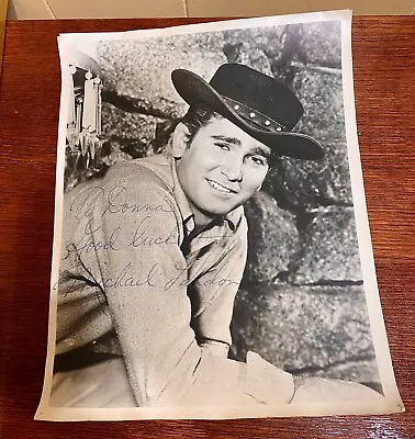 Michael Landon Very Rare Original Autographed 11/14 Photo • $250