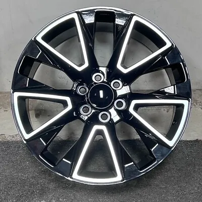 $1238 • Buy 22  Z71 Style Black Wheels Rims Fits Chevrolet Chevy Tahoe Lt Rst Premier