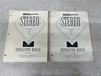 Seeburg Stereo Installation Manual Model 220 And 222 • $33.25