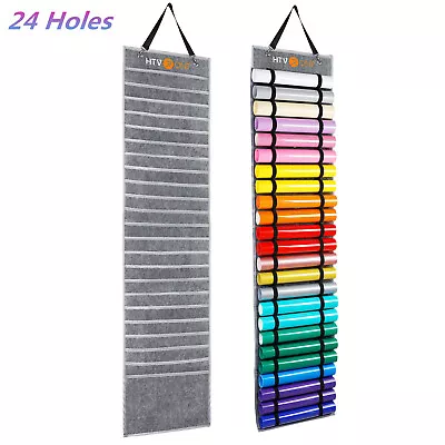 $18.99 • Buy Vinyl Roll Holder, Vinyl Roll Storage Rack Wall Mount/Over The Door, Craft Vinyl