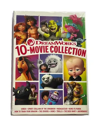 DreamWorks 10-Movie Collection (DVD) Shrek Spirit Madagascar Trolls Region 1 • $16.90