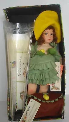 Vintage 1991 Exposition LENCI Felt Doll FRANCESCA Doll With Org Box & COA • $153.85