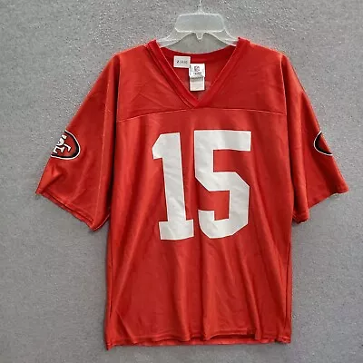 VINTAGE San Francisco 49ers Men Jersey M Red Logo Graphic Michael Crabtree 15 • $18.82