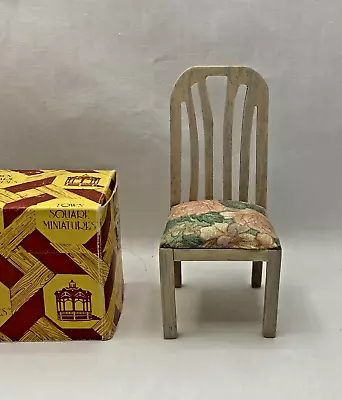 Town Square Miniatures Dollhouse Dining Chair White Wash T5702 EUC • $10