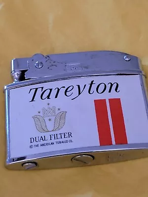 Vintage  Tareyton Mastercraft Advertising Silvertone Lighter Japan • $15.95