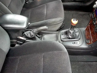 Vauxhall Vectra B Headphone Lever Shift And Brake Hand Black Leather • $36.90