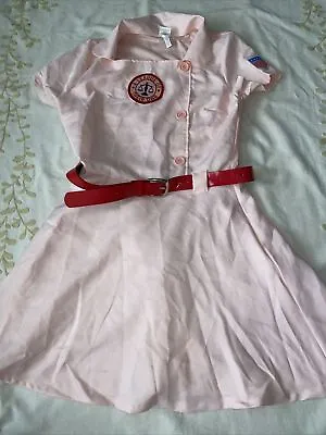 New Women's A League Of Their Own Uniform Baseball Dress Costume SIZE L Cosplay • $30