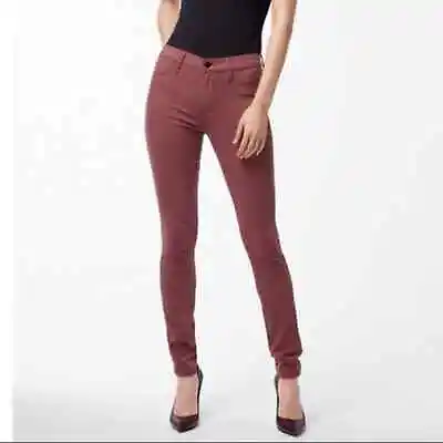 NWT J Brand Alana 485 Mid Rise Super Skinny Jean In Madame Mauve Pant Corduroy • $47.77