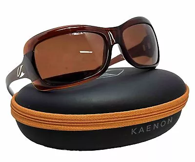 KAENON Sunglasses Georgia Gold Coast Polarized B12 Gold Mirror Lens W/Case • $129