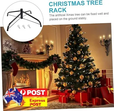 Christmas Tree Base Stand Iron Foldable Xmas Trees Bottom Support Frame (50cm) • $15.39