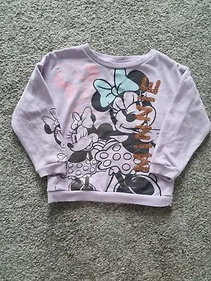 Girls Disney Minnie Mouse Jumper Age 6-7 • £0.99