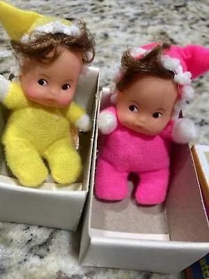 Vintage Fun World Little Miss Matchpack Mini Doll Pair Pink And Yellow HONG Kong • $29.99