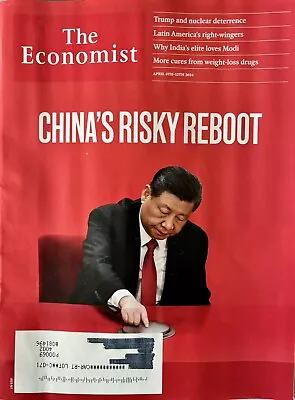 The Economist Magazine - March April 2024 - China Risky Reboot - Brand New • $12.99