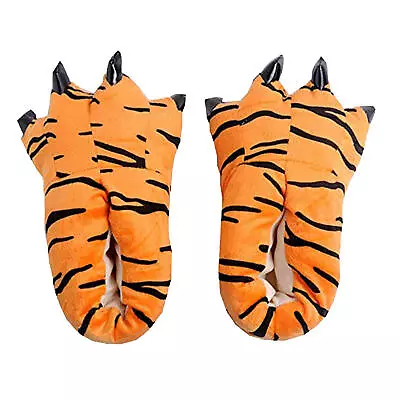 Adults Kids Animal Monster Feet Slippers Claw Dinosaur Paw Plush Indoor Shoes • $13.33