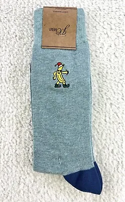 J.Crew Crew Casual Dress Socks Banana Christmas Holidays Mens One Size New • $8.99