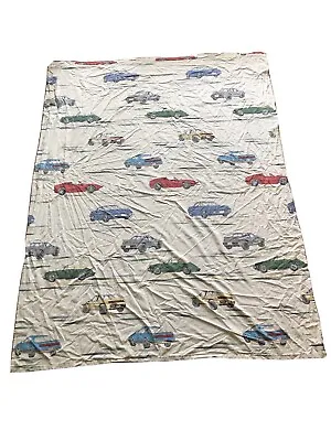 Vintage 80’s Style Kids / Children Car Double Flat Bed Sheet Race Cars 🏎 Nice!! • $19.34