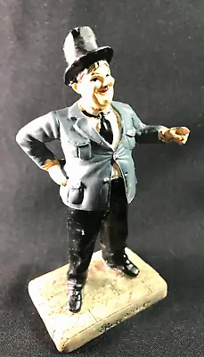 Oliver Hardy Figurine Cold Painted Made Of Cast Resin? Rubber? Vintage 6 Inch • £24.11