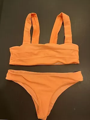 $6.99 • Buy Zaful Women's Bright Orange Bikini Swimsuit Size Small 