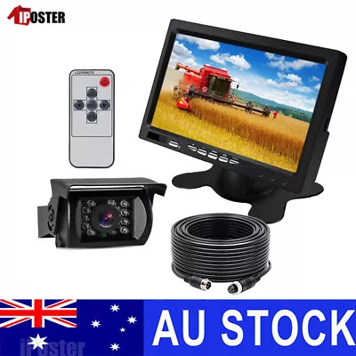 7  Monitor 4PIN+Mirror Image Sharp CCD IR Rear View Reversing Camera For Caravan • $78.89