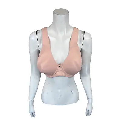 Breezies Women's Modern Micro Wirefree Contour Bra Almond Pink 42DD Size • $8.75