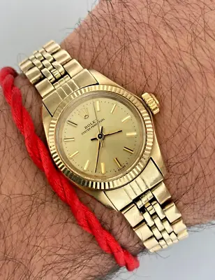 Rolex Vintage 6719 Oyster Perpetual 14K Yellow Gold Automatic 24mm #6719 Ladies • $4900