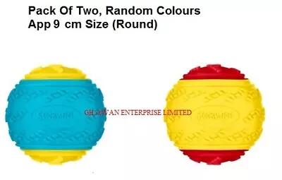 £13.50 • Buy Large Size 2 X Scooby Doo Durable Squeaky Dog Ball Toys, Random Colours, App 9cm