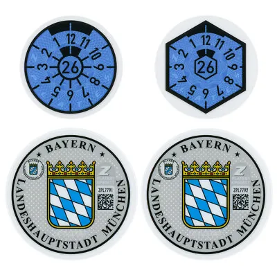 Munich Germany License Plate Complete Sticker Set - BMW • $14.99
