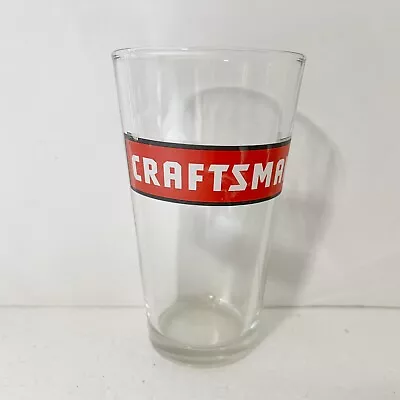 Craftsman Tool Drinking Glass 16 Oz  Beer Tea Beverage Water Advertising Builder • $9.25