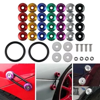 ⭐Aluminum Quick Release Fastener Kit Car Auto Bumpers Trunk Fender Hatch Lids • $7.77