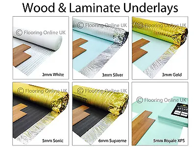 Wood / Laminate Flooring Underlay - Sonic Gold - Acoustic - Silver - XPS Vapour • £12.22