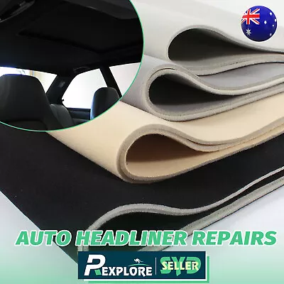 Foam Backing Auto Headliner Upholstery Fabric Roof Lining Material Interior Trim • $80.99