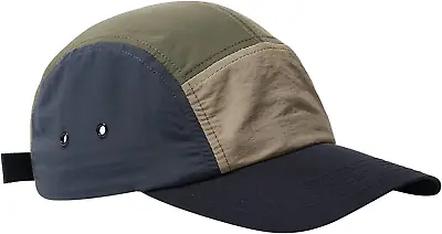Curved Brim 5 Panel Hat UPF50+ Sun Hats Quick Dry Outdoor Sports Run Cap • $23.91