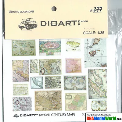 DioArt 1/35 Middle Ages: XV-XVII Century Maps Vol.A (full Colour 2 Bond Sheets) • $4.86