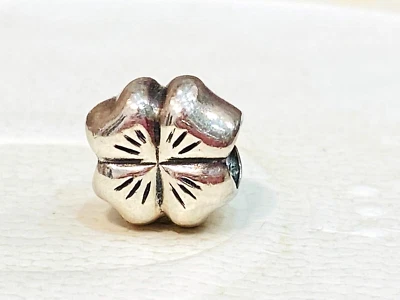 $19 • Buy Authentic Pandora Lucky Four Leaf Clover Charm 790157 Retired