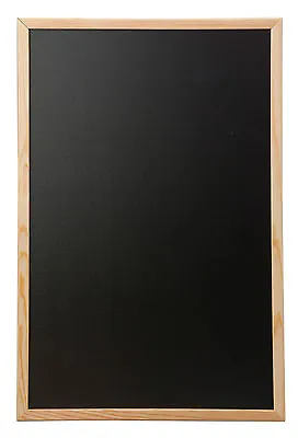 Chalkboard Blackboard Wooden Frame Office Notice Menu Sign Score Board 40 X 60cm • £12.99