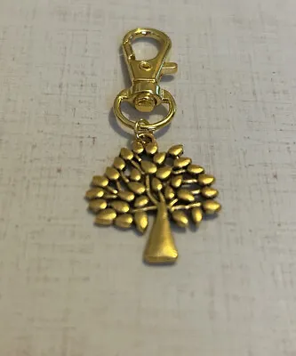 Mulberry Tree Gold Plated Trigger Clasp Charmed Bag Charm. Xmas Stocking Gift. • £4.45