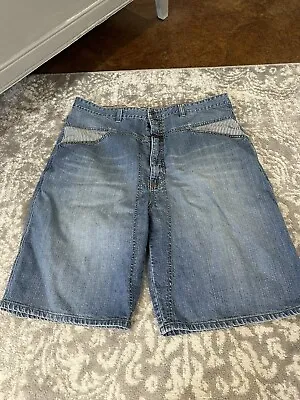 $24 • Buy Marithe Francois Girbaud Denim Blue Jean Shorts Mens 40 MFG Vintage 90s