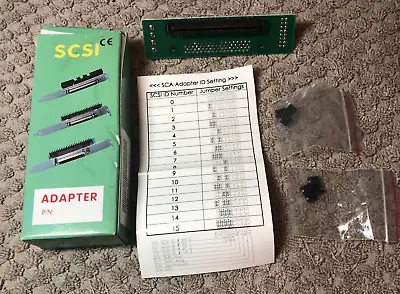 SCSI Adapter -  HD80F To HD68F # R80A02 • $14.95