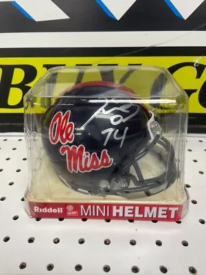 MICHAEL OHER AUTOGRAPH NCAA RIDDELL MINI HELMET W/t COA Signed Ole Miss HOF? • $59.49