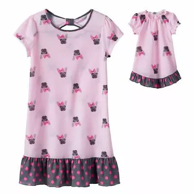 Girl Sz 4 10 14 And 18  Doll Matching Nightgown Pajamas  Doggy • $14.99